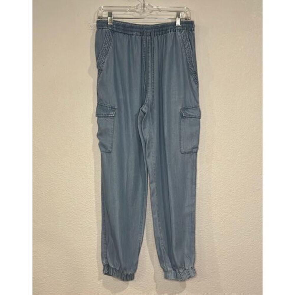 Love Tree chambray cargo jogger pants L